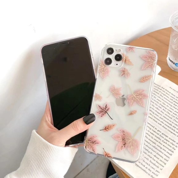 NEW iPhone 12/11/Pro/Max/XR Rose Leaves case - Picture 5 of 6